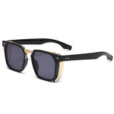 Elijah | Sunglasses Men's Square Frame UV Protection Crystal Clear