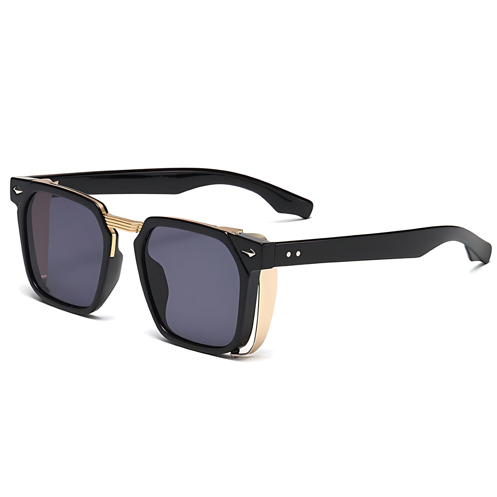 Elijah | Sunglasses Men's Square Frame UV Protection Crystal Clear