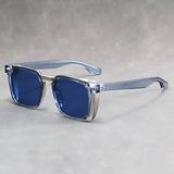 Elijah | Sunglasses Men's Square Frame UV Protection Crystal Clear