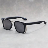 Elijah | Sunglasses Men's Square Frame UV Protection Crystal Clear