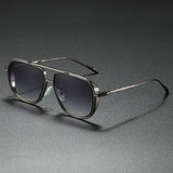 William | Sunglasses Metal Frame Aviator Style Gradient Lens