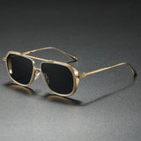 William | Sunglasses Metal Frame Aviator Style Gradient Lens