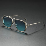 William | Sunglasses Metal Frame Aviator Style Gradient Lens