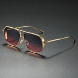 William | Sunglasses Metal Frame Aviator Style Gradient Lens