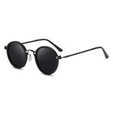 Grace | Sunglasses Polarized Round Frame Gold Metal Temples