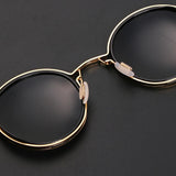 Grace | Sunglasses Polarized Round Frame Gold Metal Temples