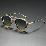 Ethan | Sunglasses Retro Aviator Gold Metal Frame UV400 Protection