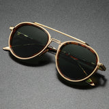 Ethan | Sunglasses Retro Aviator Gold Metal Frame UV400 Protection