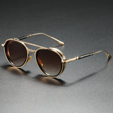 Ethan | Sunglasses Retro Aviator Gold Metal Frame UV400 Protection