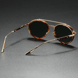 Ethan | Sunglasses Retro Aviator Gold Metal Frame UV400 Protection