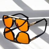 Nathan | Sunglasses Retro Aviator Style Double Bridge UV400