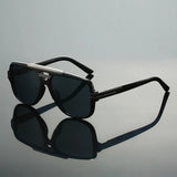 Nathan | Sunglasses Retro Aviator Style Double Bridge UV400