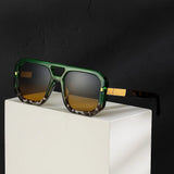Ethan | Sunglasses Retro Aviator UV400 Gold Accent Gradient