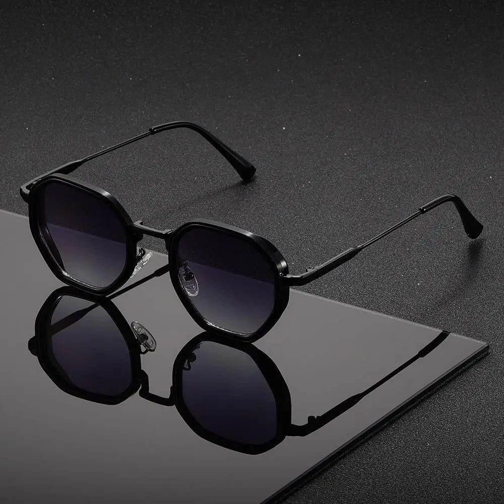 Mia | Sunglasses Retro Round Metal Frame Gradient Lenses