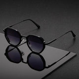 Mia | Sunglasses Retro Round Metal Frame Gradient Lenses