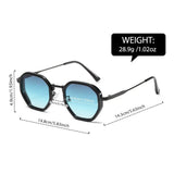 Mia | Sunglasses Retro Round Metal Frame Gradient Lenses