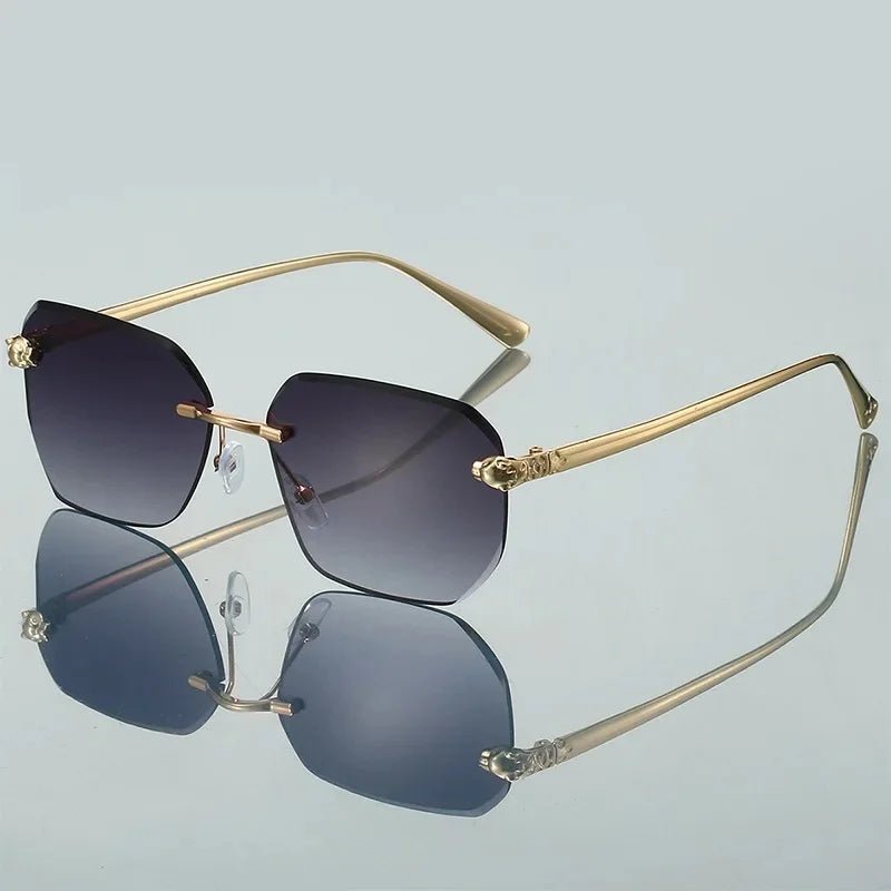 Camila | Sunglasses Rimless Gradient Gold Frame UV400 Protection