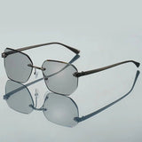 Camila | Sunglasses Rimless Gradient Gold Frame UV400 Protection