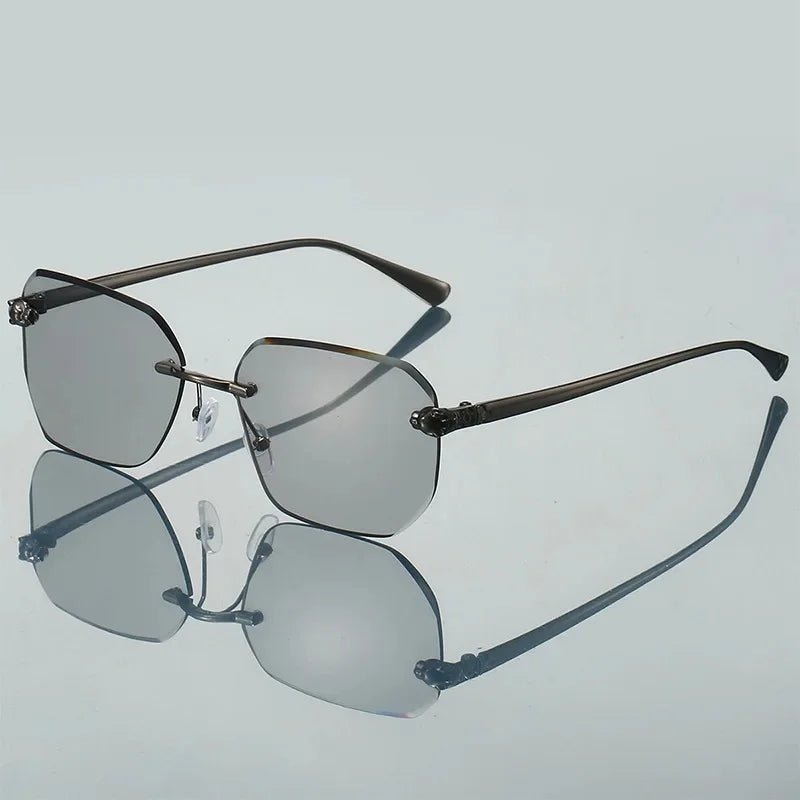 Camila | Sunglasses Rimless Gradient Gold Frame UV400 Protection
