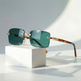 Henry | Sunglasses Rimless Retro Tinted UV400 Protection Lightweight