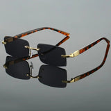 Henry | Sunglasses Rimless Retro Tinted UV400 Protection Lightweight