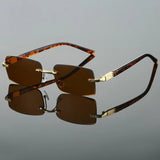 Henry | Sunglasses Rimless Retro Tinted UV400 Protection Lightweight