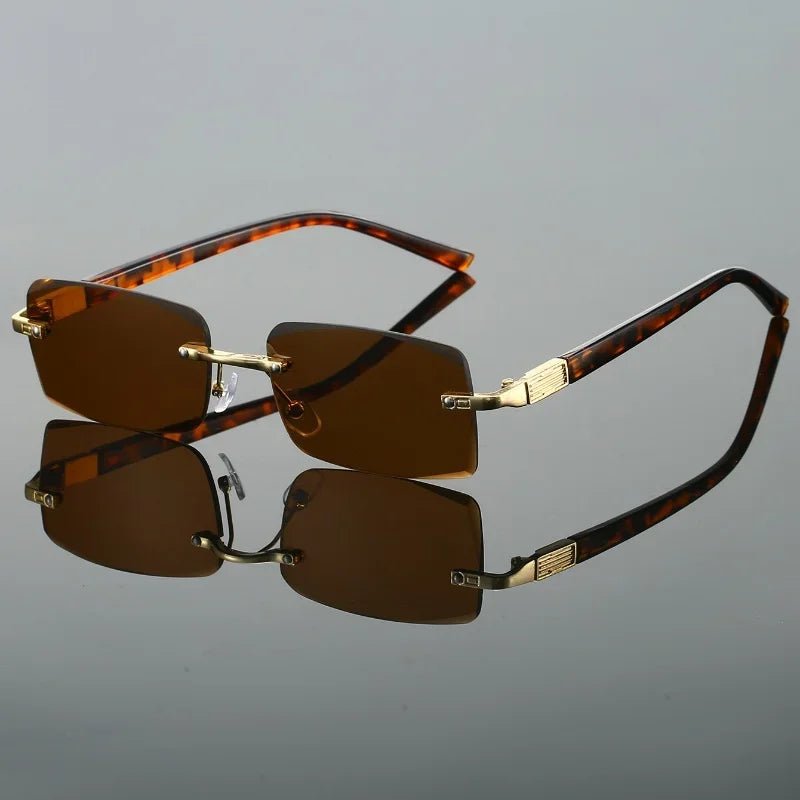 Henry | Sunglasses Rimless Retro Tinted UV400 Protection Lightweight