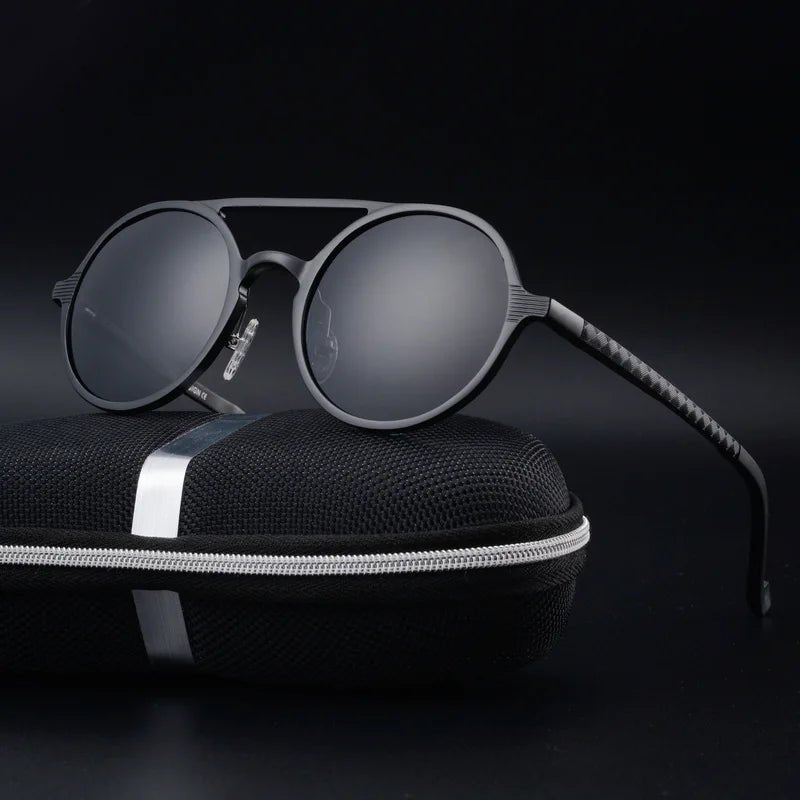 Ethan | Sunglasses Round Frame Aluminum Polarized UV400 Protection