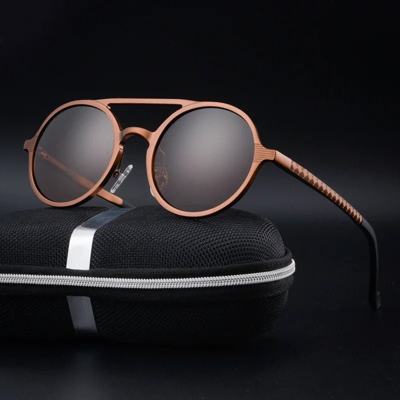 Ethan | Sunglasses Round Frame Aluminum Polarized UV400 Protection