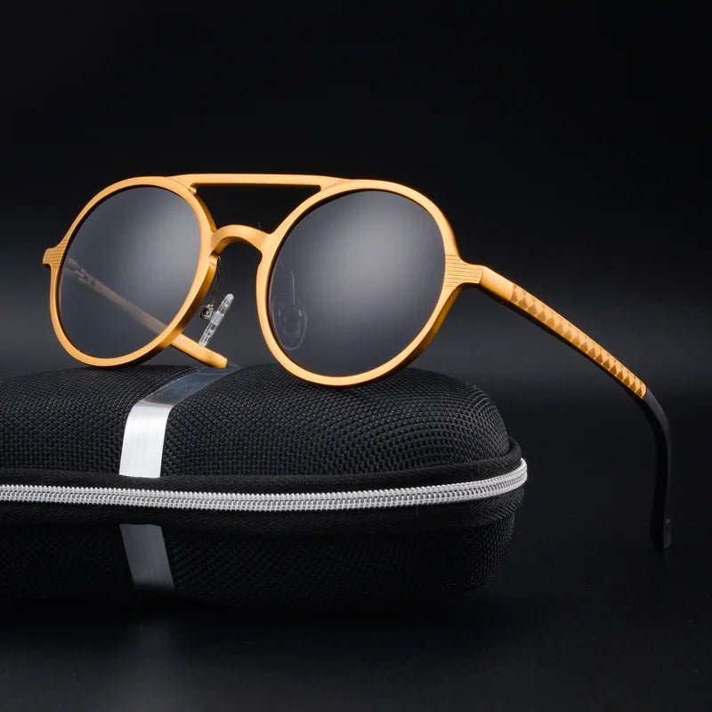 Ethan | Sunglasses Round Frame Aluminum Polarized UV400 Protection