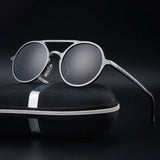 Ethan | Sunglasses Round Frame Aluminum Polarized UV400 Protection