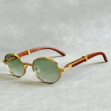 Daniel | Sunglasses Round Gold Frame Designer UV400 Protection