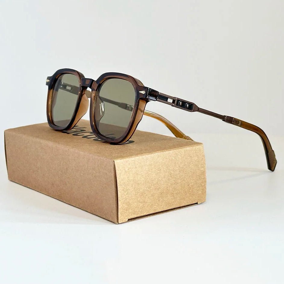 Nathan | Sunglasses Vintage Angular Frame UV400 Protection
