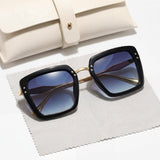 Evelyn | Sunglasses Women Square Frame Gradient Lens UV400
