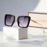 Evelyn | Sunglasses Women Square Frame Gradient Lens UV400