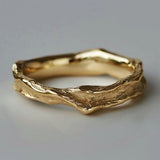 Forgia™ | Vintage Hammered Gold Ring